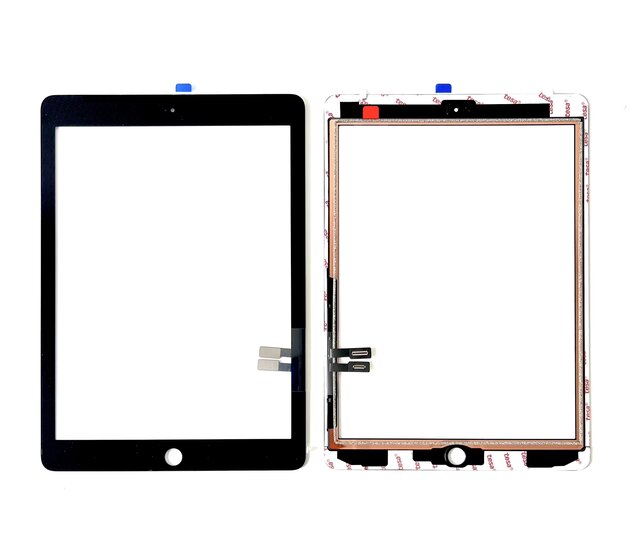 Premium digitizer / Touchscreen voor iPad 6 (2018) incl. hoogwaardig Tesa tape - Zwart