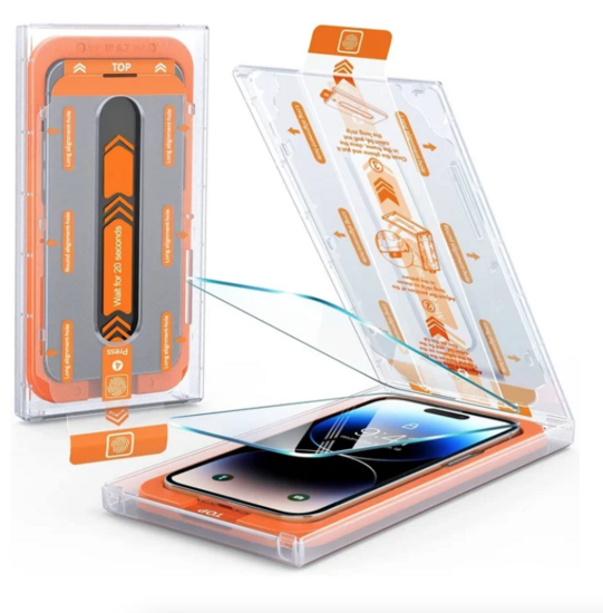 Stofvrije screen protector bescherm glas met installatiekit voor iPhone 16 Pro | iPhone 17 - 9H gehard glas
