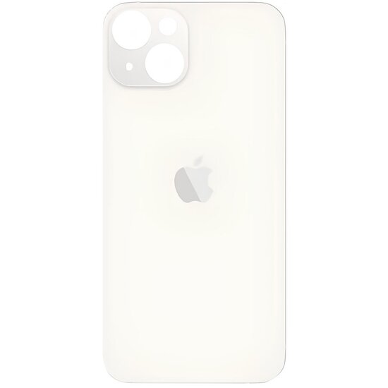 Glazen achterkant iPhone 14 Plus sterrenlicht/wit