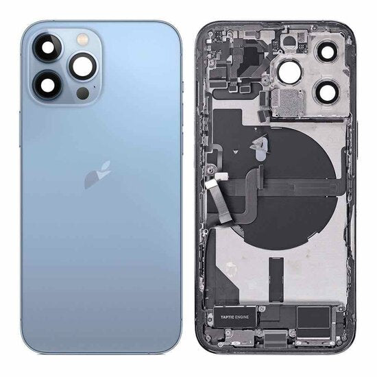 Pulled achterkant met smallparts voor iPhone 13 Pro Sierra blauw (B-grade)