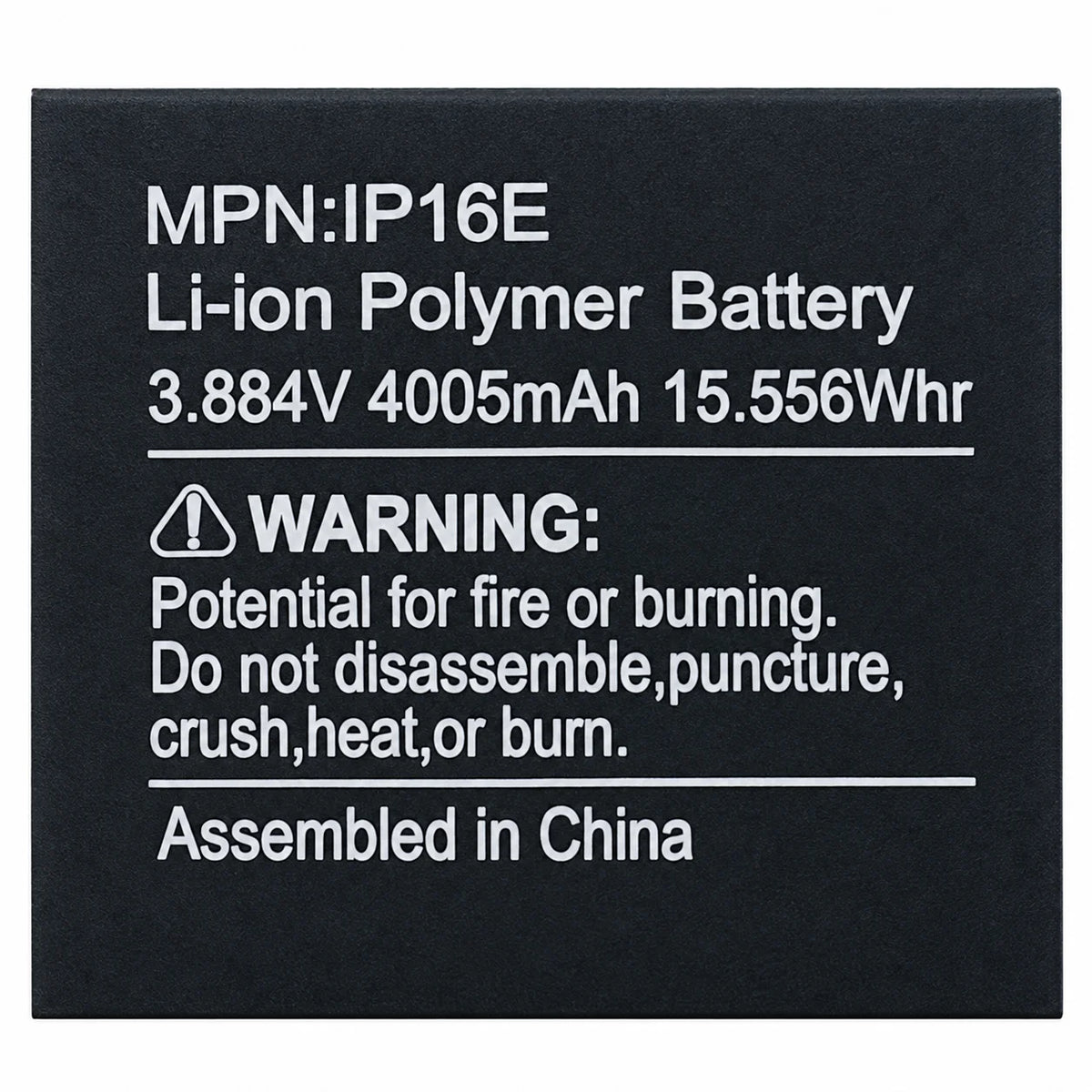 Premium accu / batterij voor de iPhone 16e / 17e