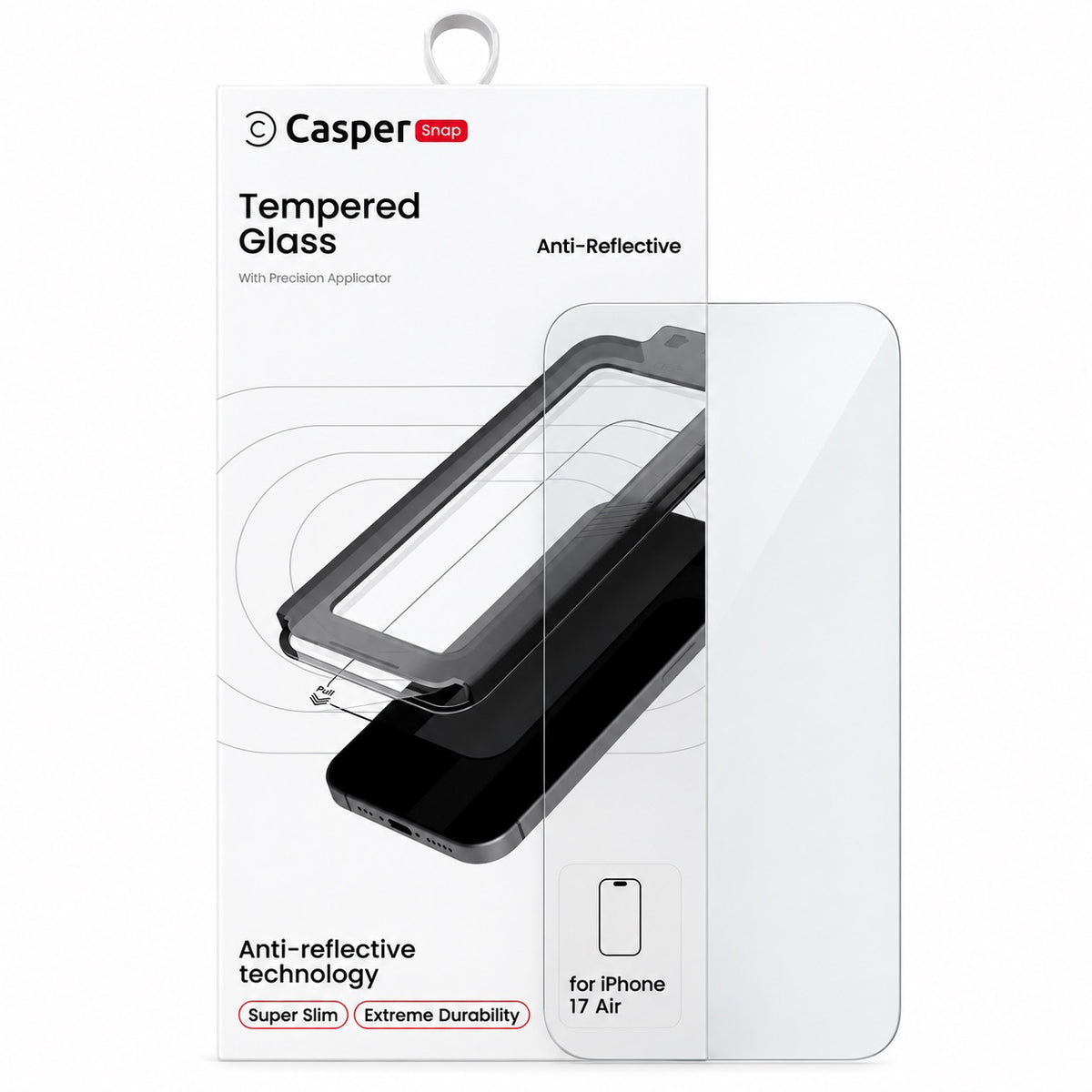 Anti-reflectie Gehard Glas Screenprotector voor Apple iPhone Air Stofvrij met aanbreng kit