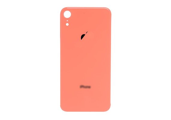 Glazen achterkant / back cover glas voor iPhone XR Koraal