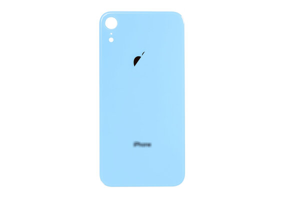 Glazen achterkant / back cover glas voor iPhone XR Blauw