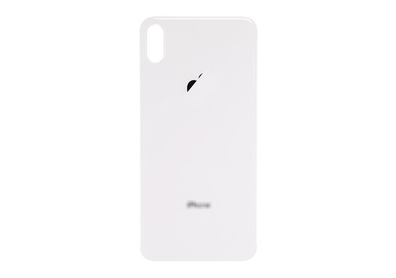 Glazen achterkant / back cover glas voor Apple iPhone XS Max zilver Wit