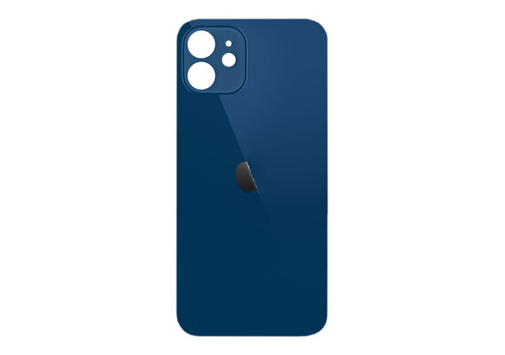 B2B only: Glazen achterkant / back cover glas voor iPhone 12 Blauw