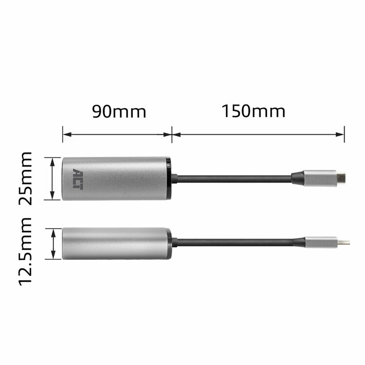 ACT USB-C naar 2.5 Gigabit ethernet adapter