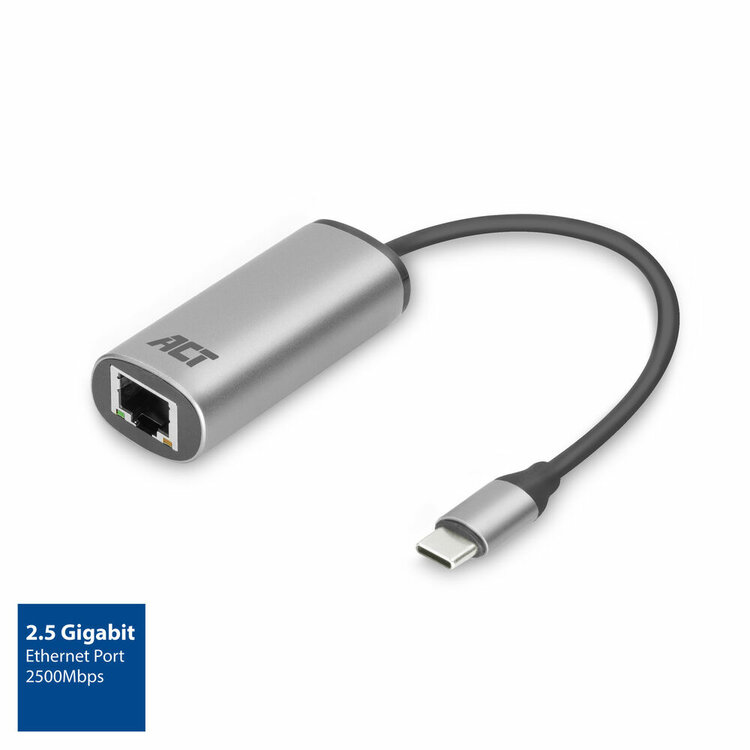 ACT USB-C naar 2.5 Gigabit ethernet adapter