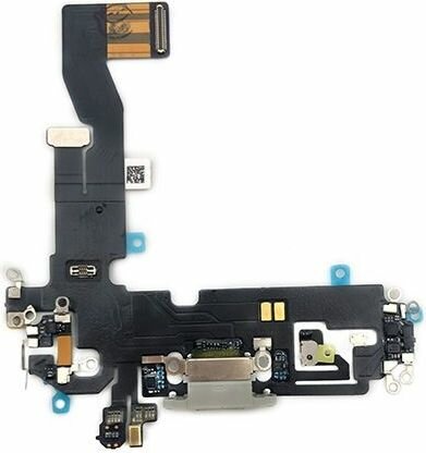 Dock connector oplaad poort voor iPhone 12 en 12 Pro Zilver / wit