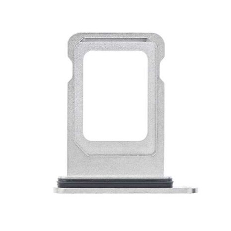 Simkaart houder voor de Apple iPhone 14 Pro en 14 Pro Max Zilver wit