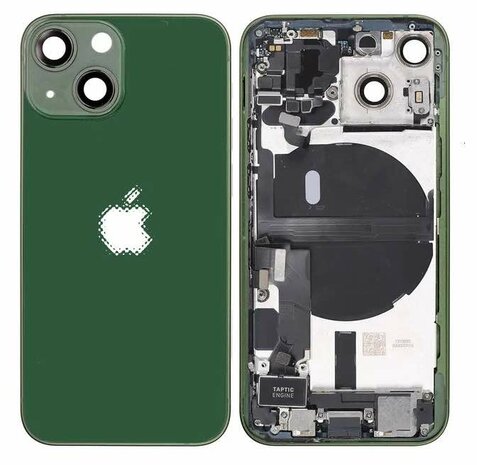 Complete achterkant met smallparts voor Apple iPhone 13 Mini Groen