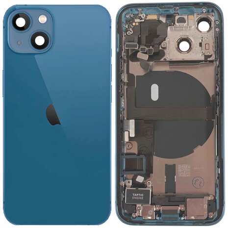 Complete achterkant met smallparts voor Apple iPhone 13 Mini Blauw