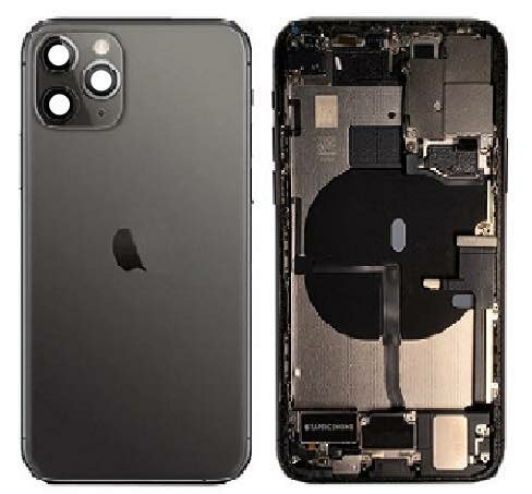 Complete achterkant behuizing met small parts voor iPhone 11 Pro Space Grey