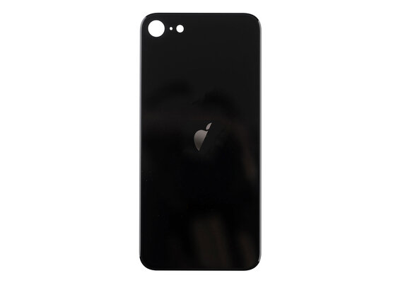 Glazen achterkant / back cover glas voor iPhone SE2020 Zwart