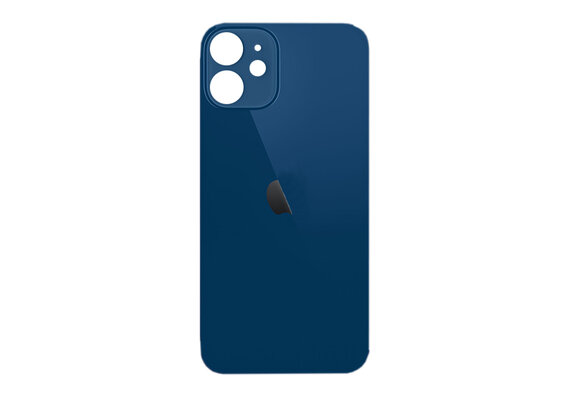 B2B only: Glazen achterkant / back cover glas voor Apple iPhone 12 Mini Blauw