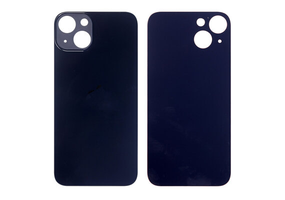 B2B only: Glazen achterkant / back cover glas voor Apple iPhone 13 Mini Midnight zwart