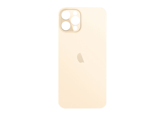 B2B only: Glazen achterkant / back cover glas voor iPhone 12 Pro goud
