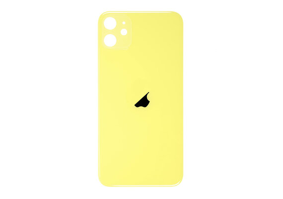 Glazen achterkant / back cover glas voor Apple iPhone 11 geel