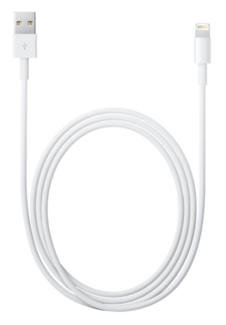 USB-A naar lightning kabel voor iPhone en iPad 2 meter