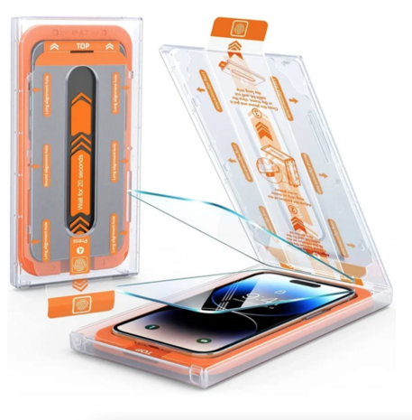 Stofvrije Screen protector voor de iPhone 13 | 13 Pro | 14 - 9H gehard glas