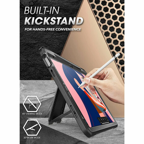 Supcase Unicorn Beetle Pro case voor Apple iPad 10.9 (2022) zwart