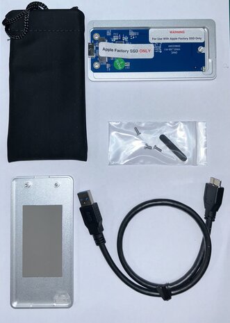 SSD naar SATA uitlees envoy kit behuizing voor Macbook Pro Late A1425 en A1398 2012 t/m early 2013