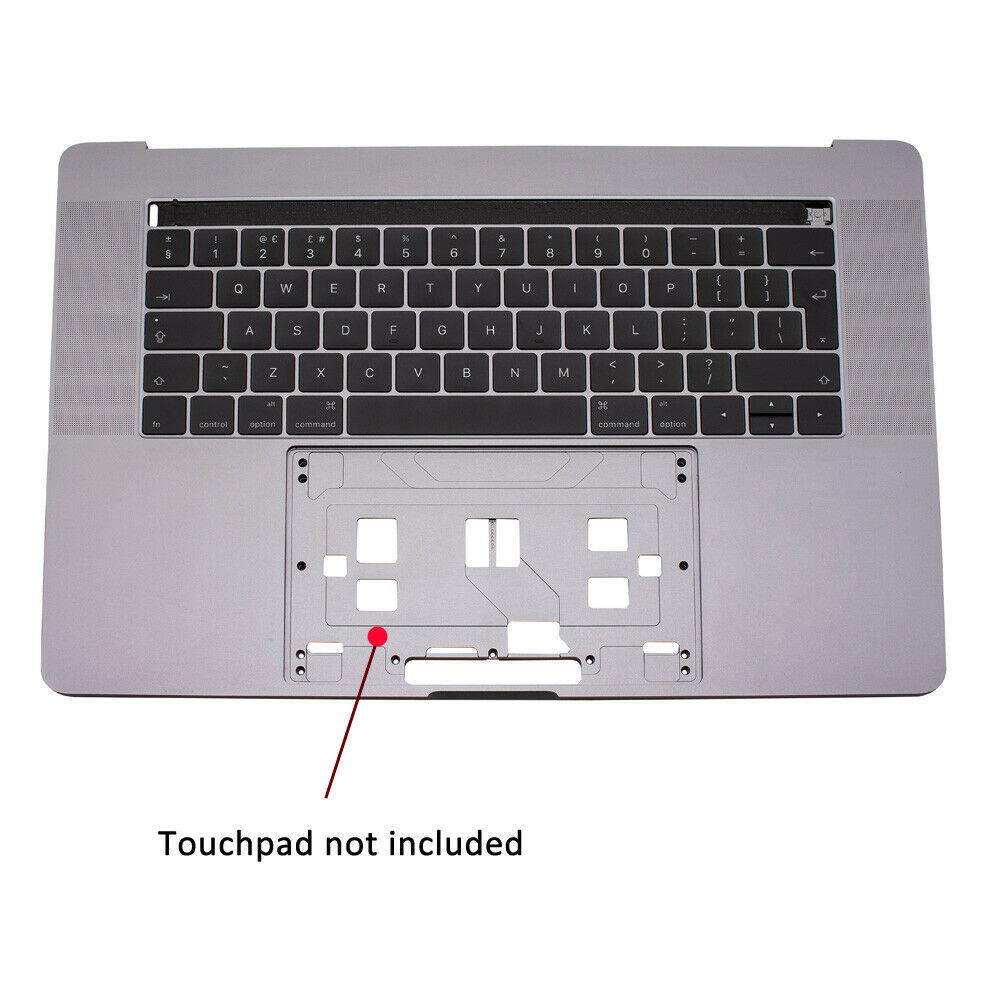 Topcase met toetsenbord en Touch Bar voor Macbook Pro A1990 EU Space Grey