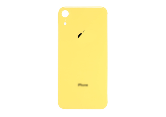 Glazen achterkant / back cover glas voor iPhone XR Geel