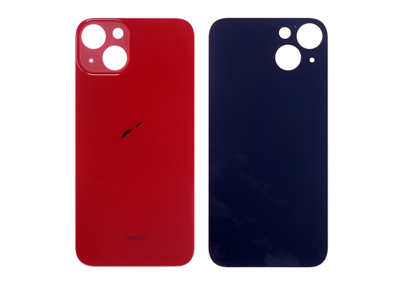 B2B only: Glazen achterkant / back cover glas voor Apple iPhone 13 rood