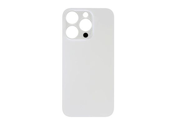 B2B only - Glazen achterkant / back cover glas voor Apple iPhone 14 Pro Zilver Wit