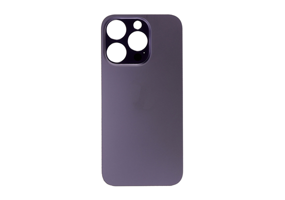 B2B only - Glazen achterkant / back cover glas voor Apple iPhone 14 Pro Dieppaars