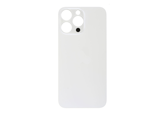 B2B only - Glazen achterkant / back cover glas voor Apple iPhone 14 Pro Max Zilver wit