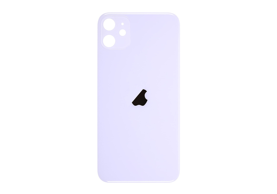 Glazen achterkant / back cover glas voor Apple iPhone 11 paars