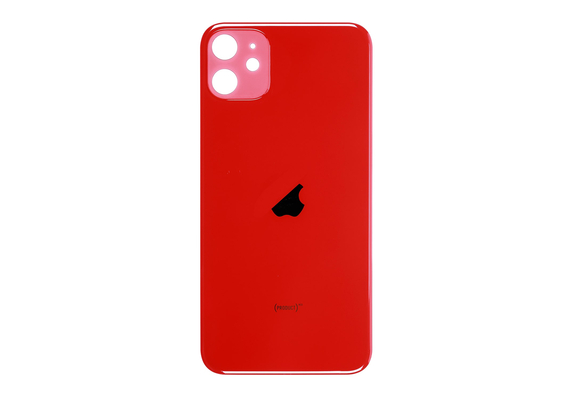 Glazen achterkant / back cover glas voor Apple iPhone 11 Rood