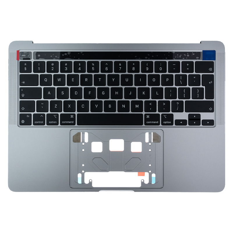 Topcase met toetsenbord EU / NL  + Touch Bar (Zilver) voor MacBook Pro Retina 13-inch A2251