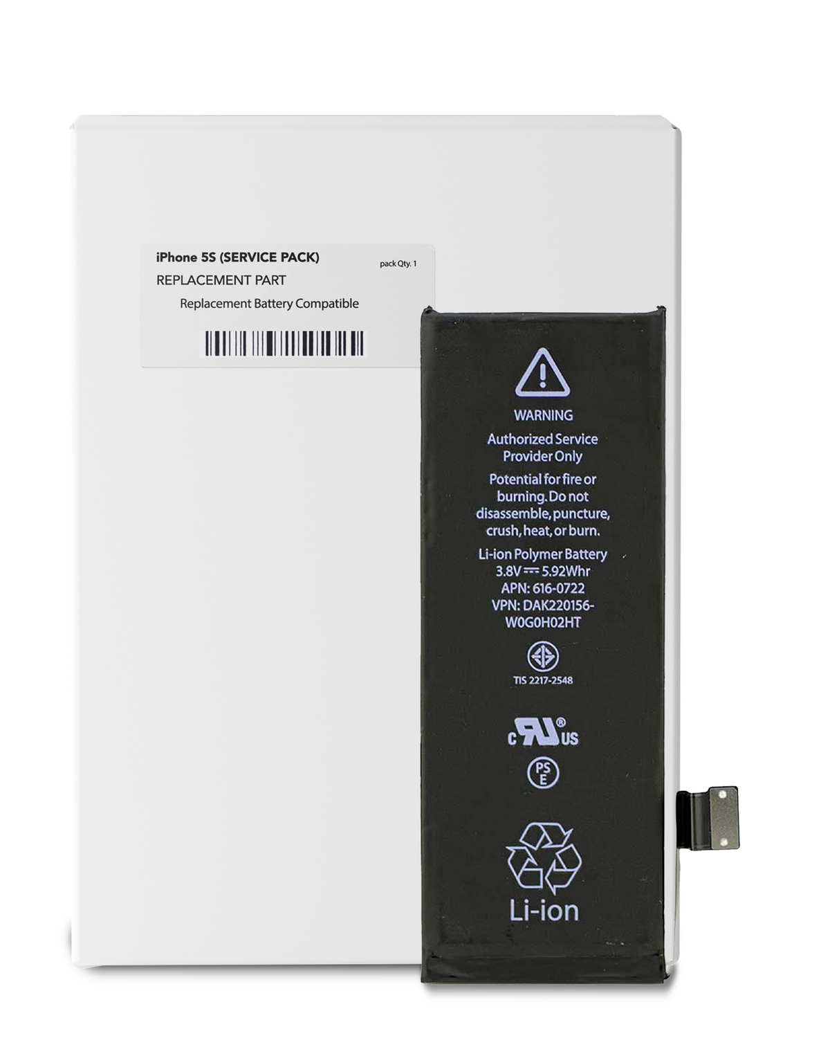 Originele Apple accu iPhone 5S Service Pack 661-04577