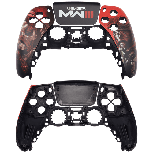 Top faceplate PlayStation 5 met rood Call of Duty-design