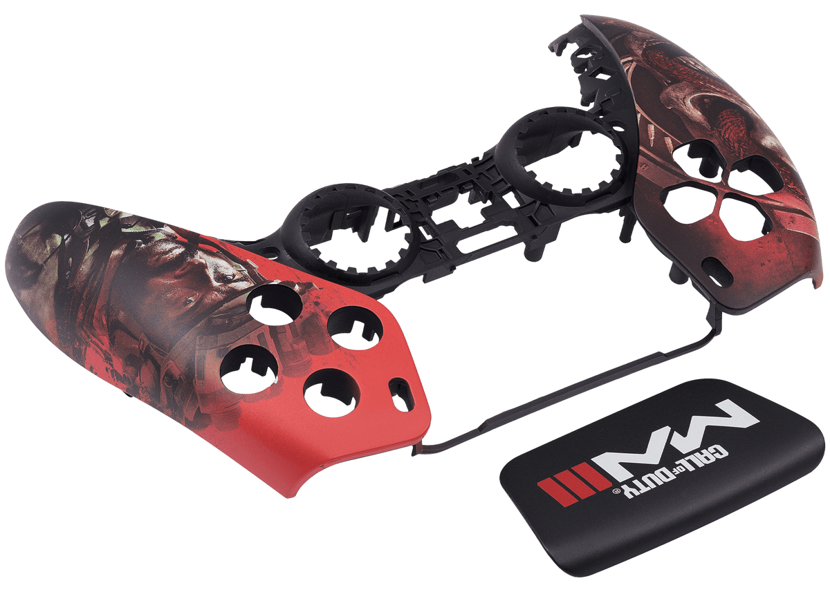 Top faceplate PlayStation 5 met rood Call of Duty-design