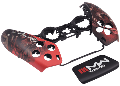 Top faceplate PlayStation 5 met rood Call of Duty-design