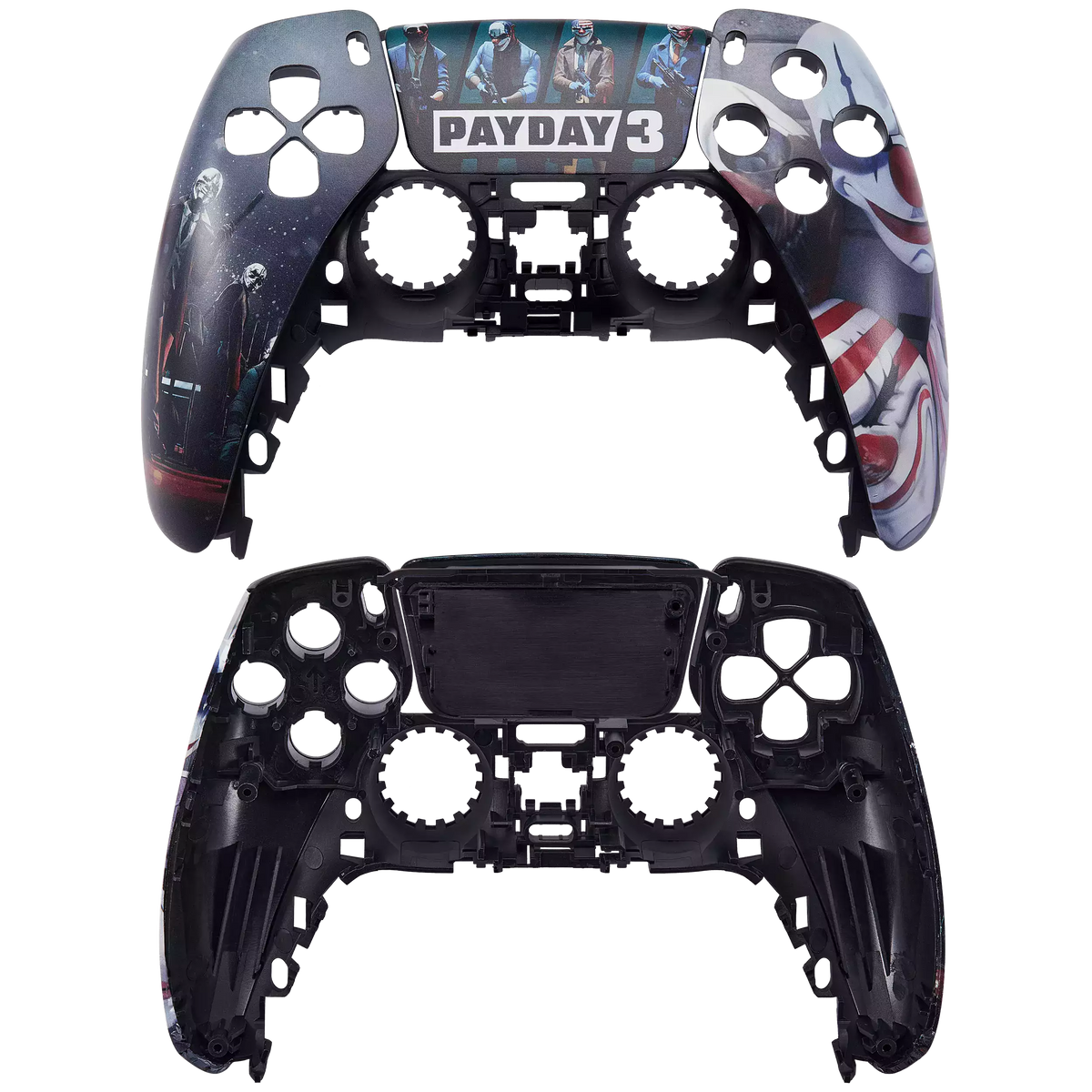 Behuizing PS5 DualSense controller met PAYDAY 3-design