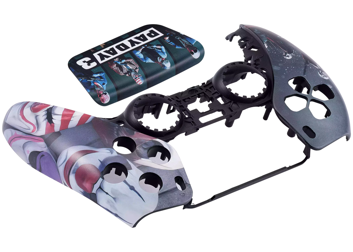 Behuizing PS5 DualSense controller met PAYDAY 3-design