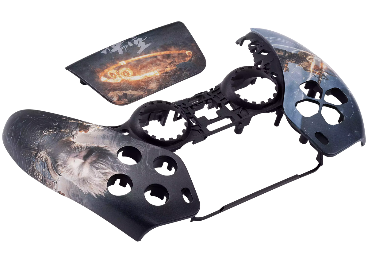 Behuizing PS5 DualSense controller met Black Myth: Wukong-design