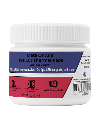 PolarTronix thermal pads 6 x 6 x 1 mm