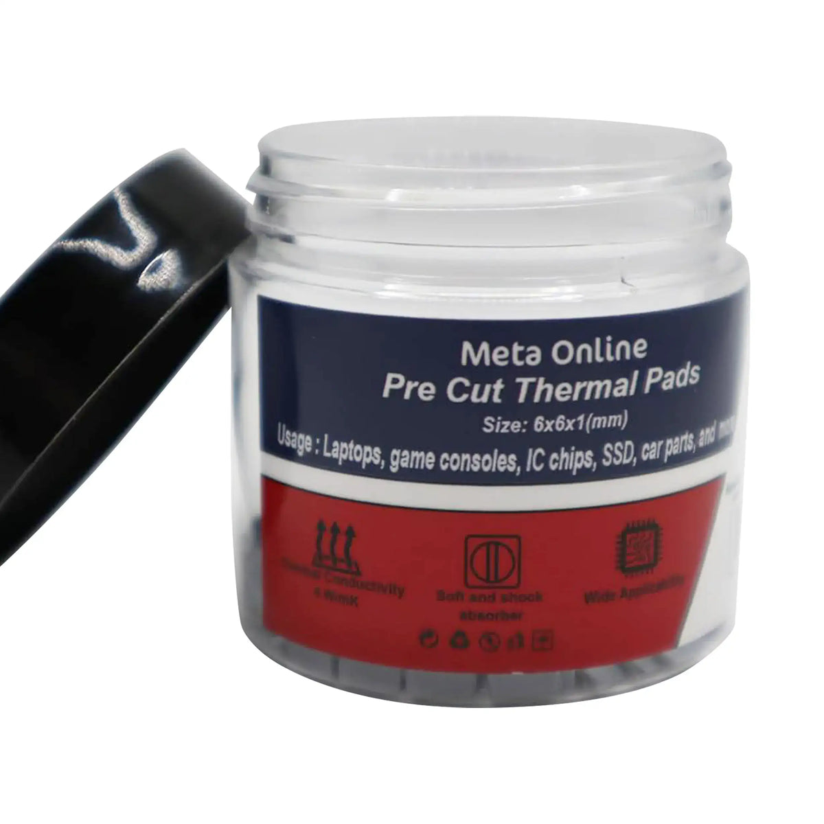 PolarTronix thermal pads 6 x 6 x 1 mm