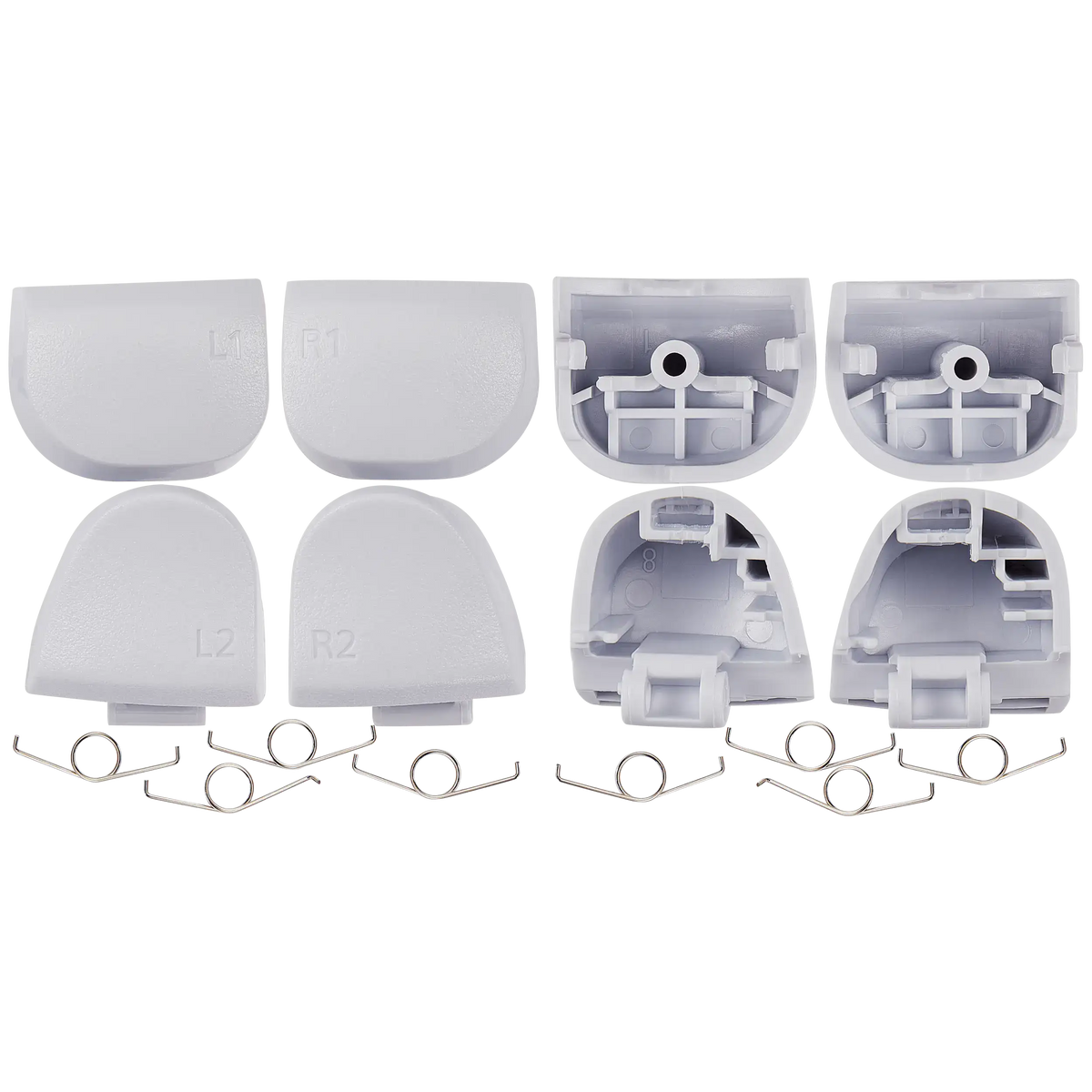 Witte triggerknoppen met veren voor PS5 DualSense controller