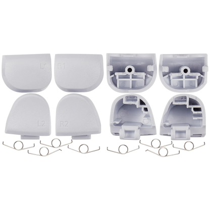 Witte triggerknoppen met veren voor PS5 DualSense controller