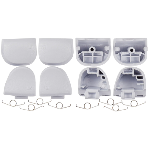 Witte triggerknoppen met veren voor PS5 DualSense controller