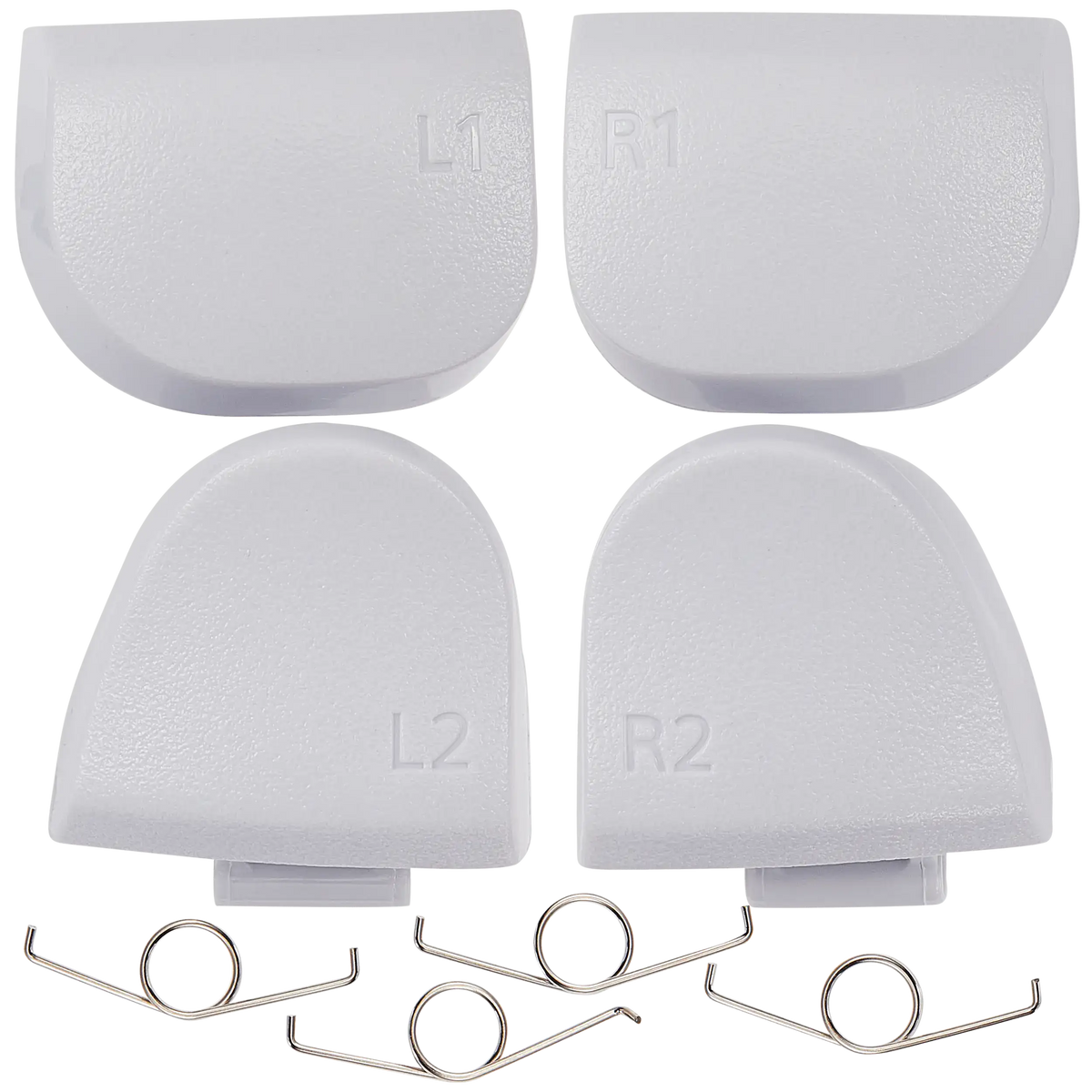 Witte triggerknoppen met veren voor PS5 DualSense controller