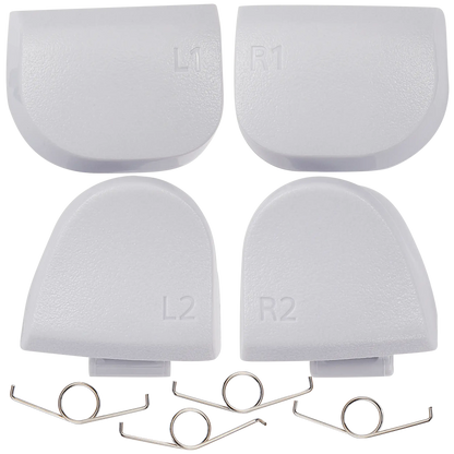Witte triggerknoppen met veren voor PS5 DualSense controller