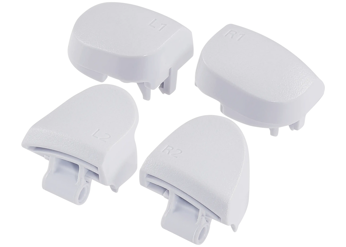 Witte triggerknoppen met veren voor PS5 DualSense controller